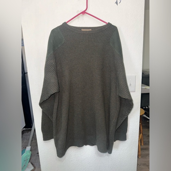 Vintage 90s olive green /grey command sweater - Picture 1 of 7